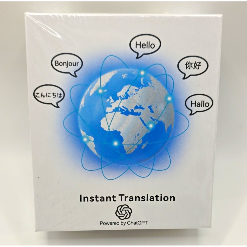 *Open box* Handheld Bluetooth Translator Device,Battery Powered,138+ Languages